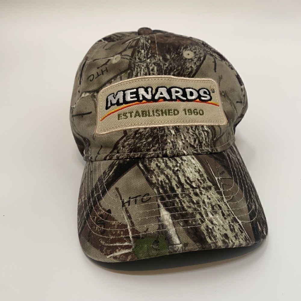 Menards Camo Adjustable Baseball Dad Hat
